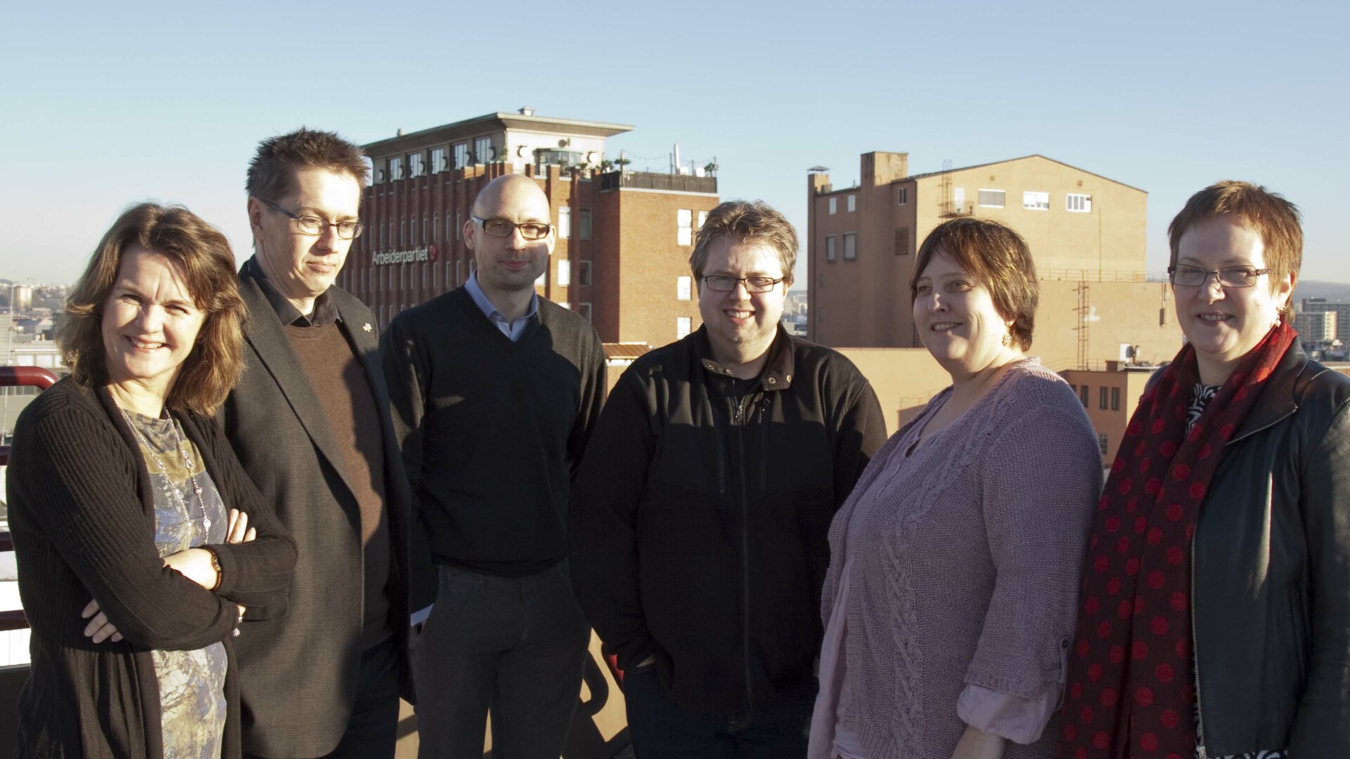 Trude Rougnø (fra venstre), Hans Ole Rian, Kim Stian Gjerdingen Bakke, Thorstein Holgersen, Elin Skogdal og Reidun Gran deltok i MFOs arbeidsgruppe som diskuterte kvalitet i kulturskolen.