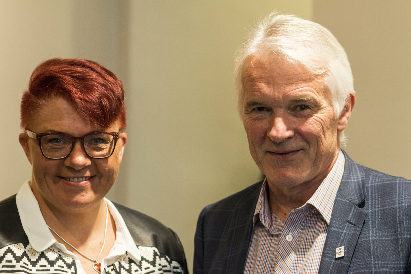 NMF: President Rita Hirsum Lystad og generalsekretær Karl Ole Midtbø stilte som representanter fra NMF i høringen.