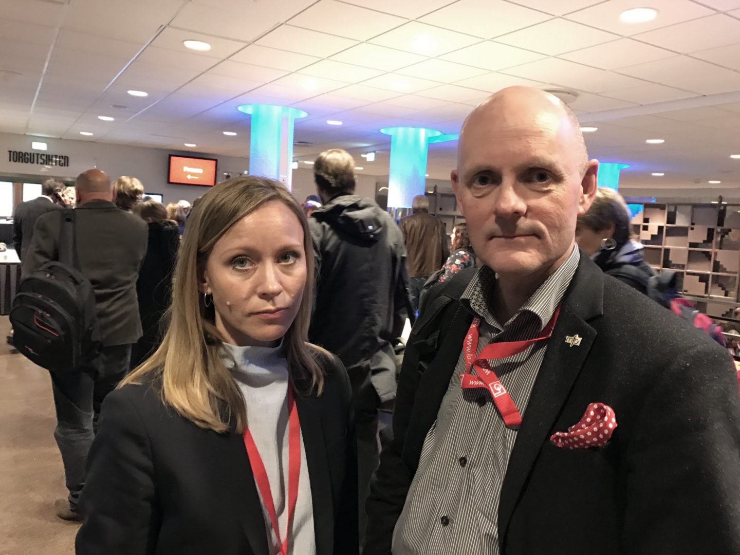 Skuffa og forbanna: MFOs nestledere Christine Thomassen og Anders Hovind er provosert etter at Renée Rasmussen ble skjøvet ut av LO-ledelsen.
