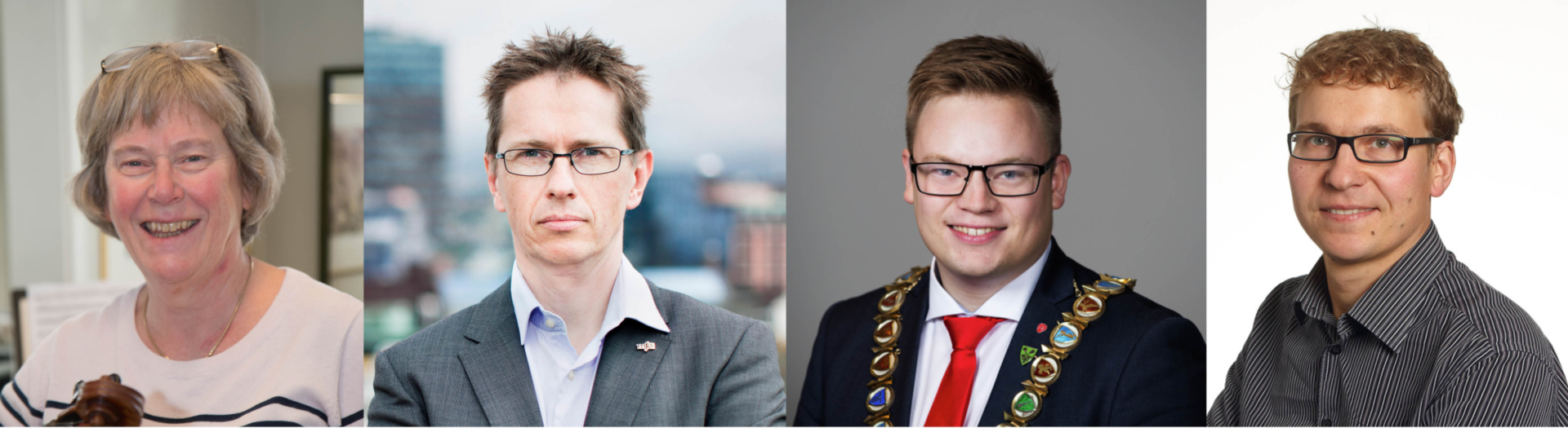F. v.: Daglig leder i Sinfonietta Innlandet Aagot Stoltz Meyer, MFO-leder Hans Ole Rian, fylkesordfører i Oppland Even Aleksander Hagen og forsker ved Telemarkforskning Ola K. Berge.