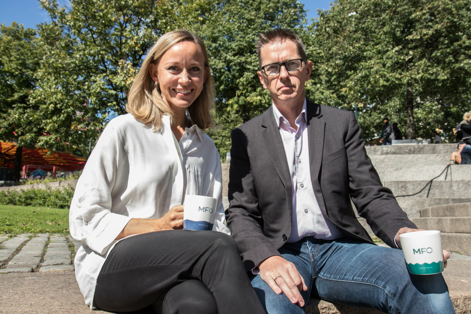 Må si hvem vi er: Nestleder Christine Thomassen og leder Hans Ole Rian i MFO understreker betydningen av et godt navn.