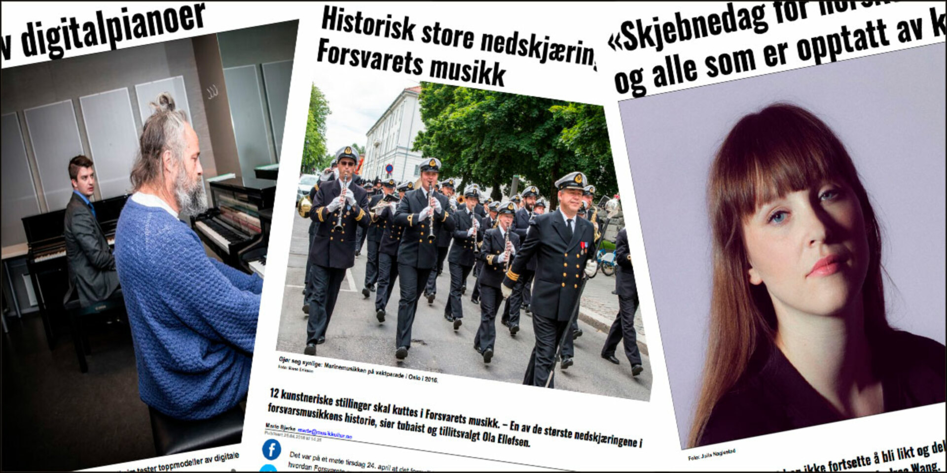 Mest lest: I april ble det kjent at det ville komme nedskjæringer i Forsvarets musikk.