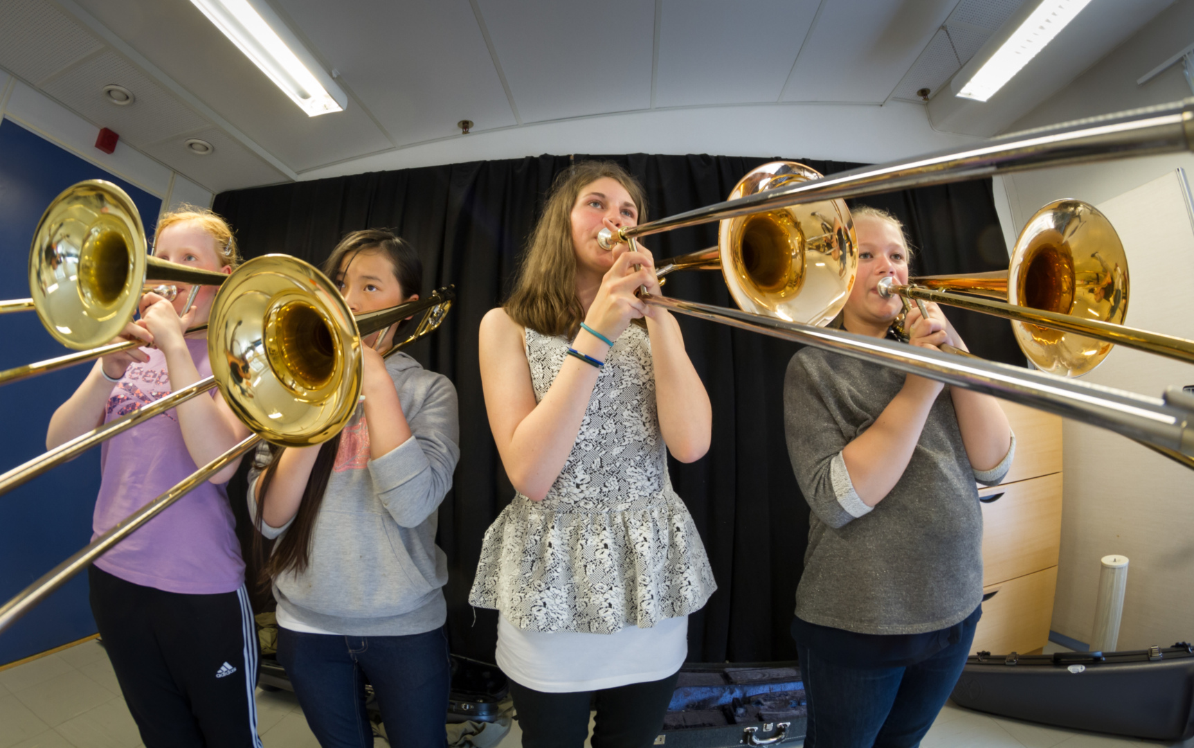 Bildet er av blåsere fra kulturskolen i Trondheim, fra da kulturskolen var 40 år i 2013, og er henta fra Norsk kulturskoleråds presserom. Vi bruker det her som et illustrasjonsfoto.