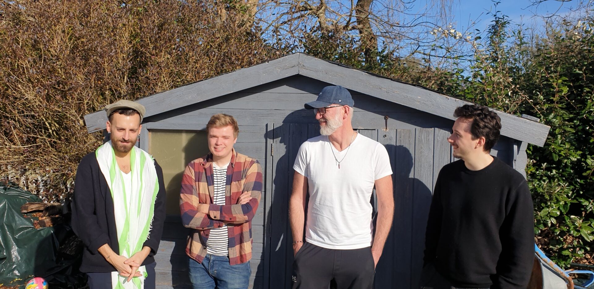 Petters band: Til slutt ble det denne gjengen som spilte på albumet. Fra venstre: Francesco Ciniglio, Viktor Nyberg, Petter Wettre og Fred Nardin.
