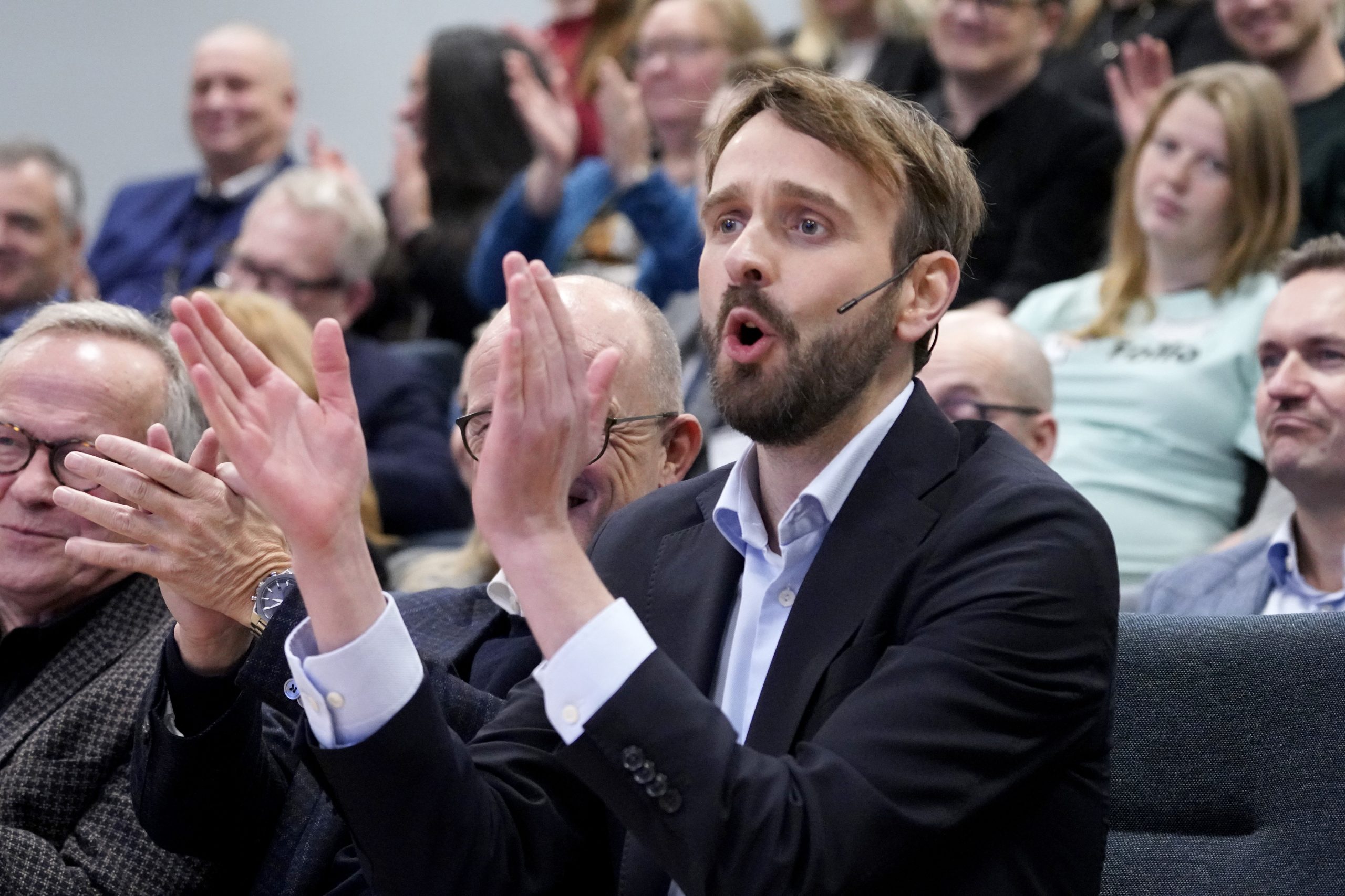 Næringsminister Jan Christian Vestre, her under lansereringen av Digitalt selskapsetablering.