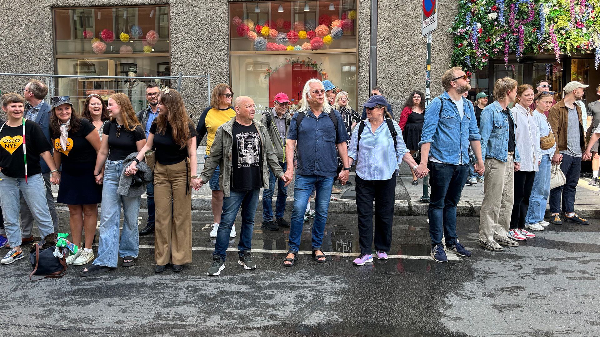 Demonstrasjon utenfor Oslo Nye